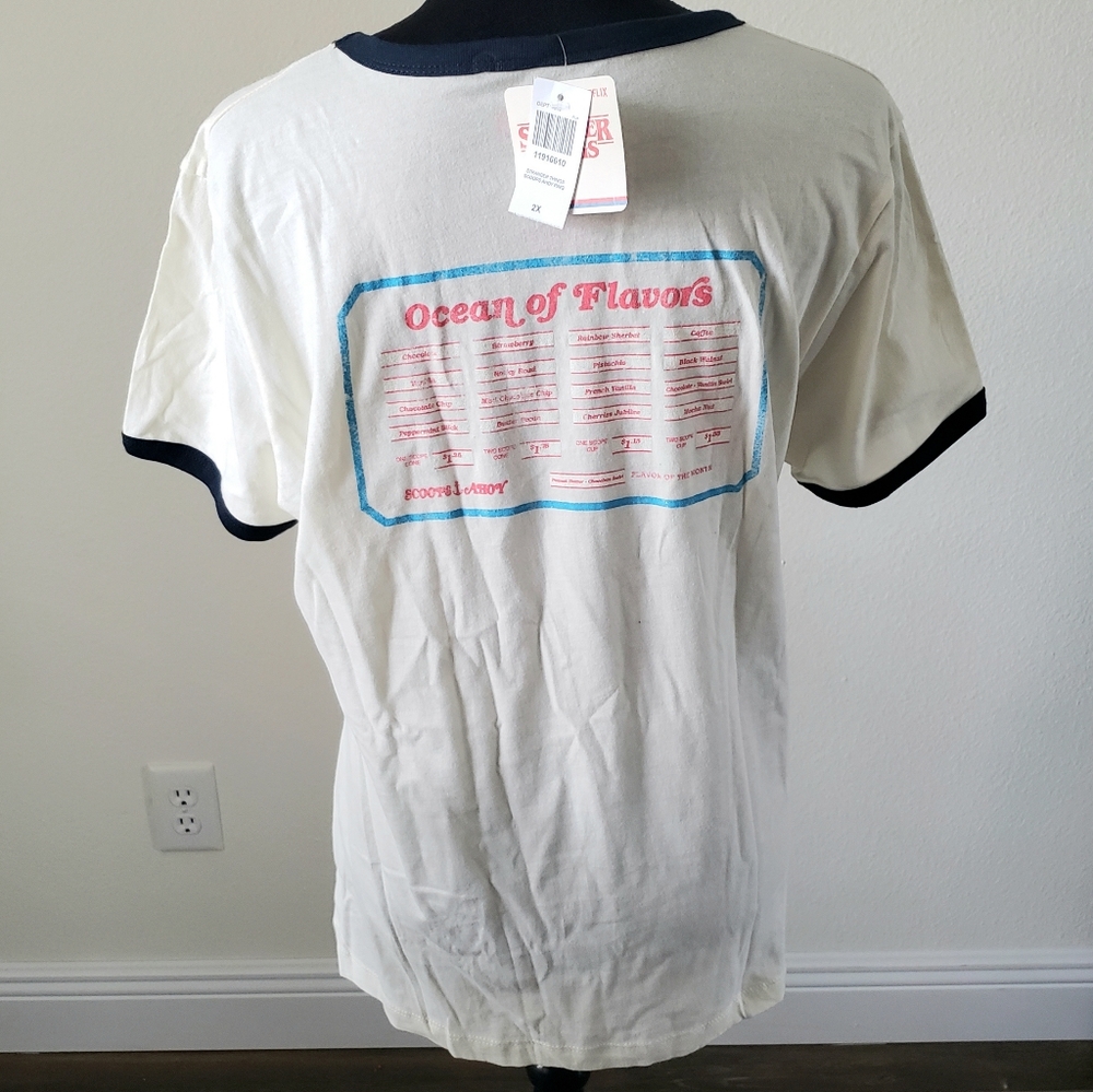 Stranger Things Scoops Ahoy Ringer Tee - Picture 5 of 7